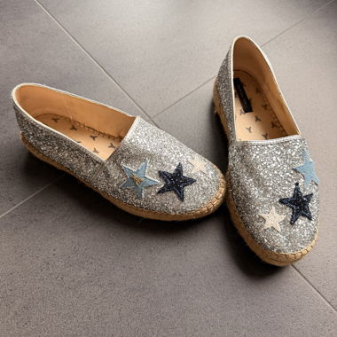 Glitzer-Espadrilles Patrizia Pepe