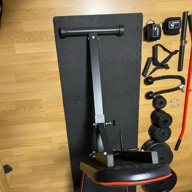 Homegym Hantelbank Gewichte Hanteln Seilzug etc