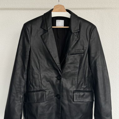 Blazer Bershka en similicuir – Taille XS
