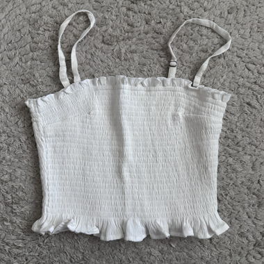 Top bandeau bianco Hollister