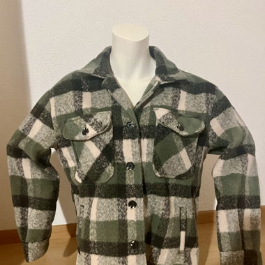 Grün karierte Jacke