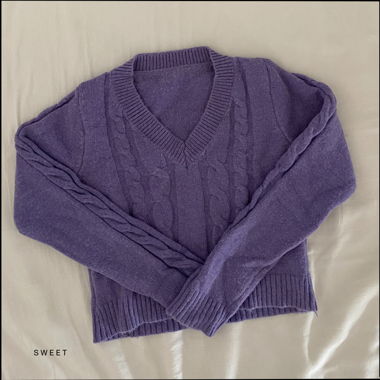 Zopfstrickpullover