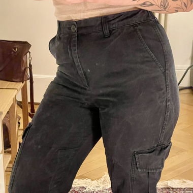 Cargo high rise pants