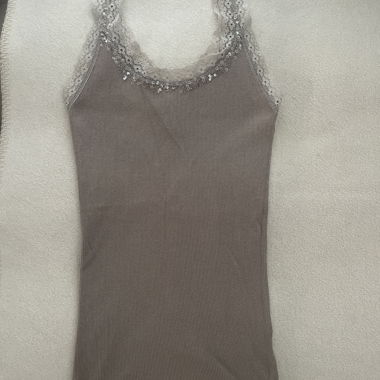 Hollister Y2K Lace Trim Tank Top