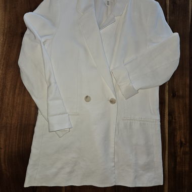 Blazer long blanc H&M