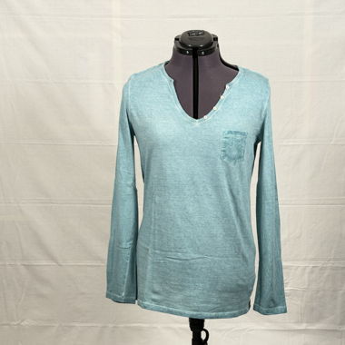 Naturaline Langarmshirt, grün, Grösse M