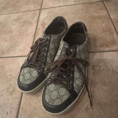 Sneakers Gucci monogram marroni