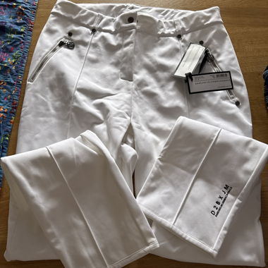 Pantaloni da sci bianchi D2BxJM
