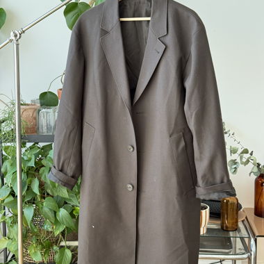 Manteau long marron - Uniqlo