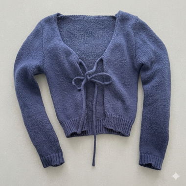 SHEIN knit cardigan dark blue