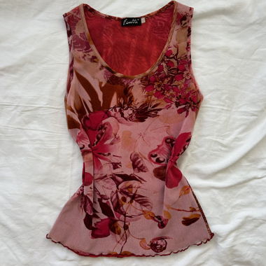italian vintage summer top size S