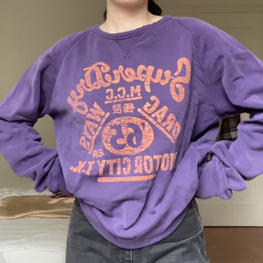 purple sweater
