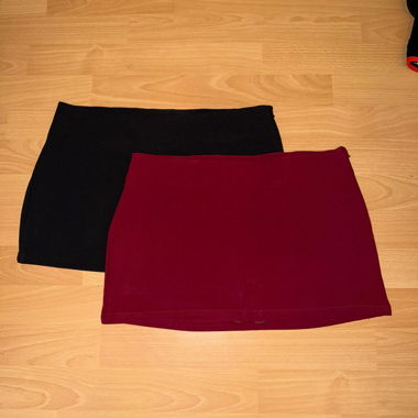 schwarzer & roter Hosenrock