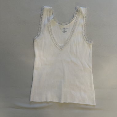 Weisses Tanktop aus Spitze Brandy melville