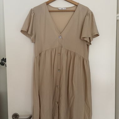 Robe courte Mango M/38 crème