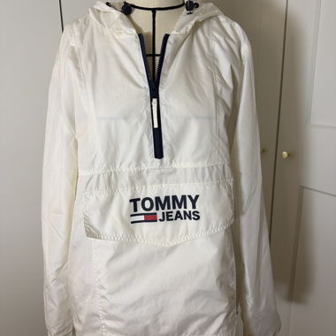 Originale weisse Tommy-Jeans-Jacke