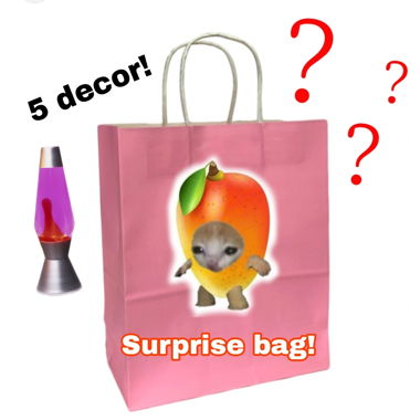 5 decorations surprise bag!