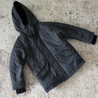 Next kids' winter jacket grey, size 5 years