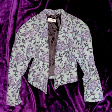 ZAPA Blazer mit Blumenmuster aus Lammwolle