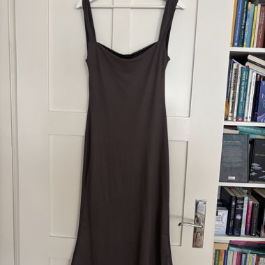 Backless midi dress – grey - bodycon (new!)