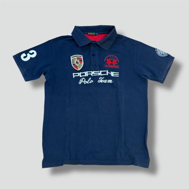La Martina Porsche Poloshirt navy blau