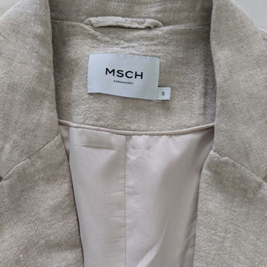 Blazer en lin court MSCH à manches courtes