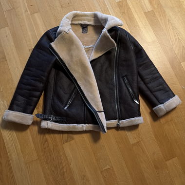 Lammfell-Jacke braun 