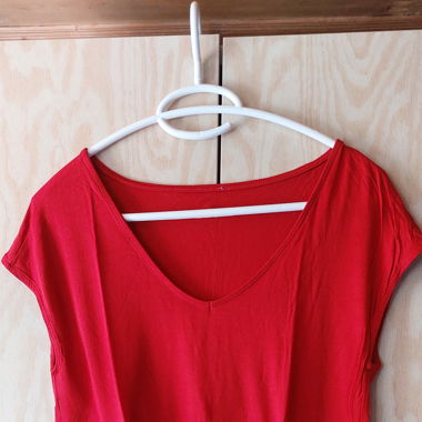 T-shirt rouge vif 