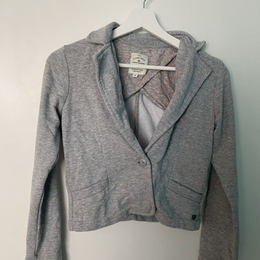 Graue Blazerjacke