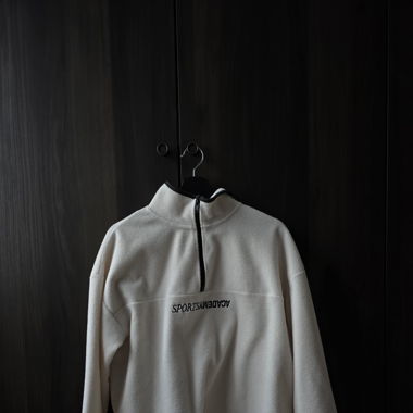 H&M Cream Fleece Sweatshirt