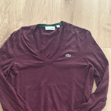 Pull Lacoste bordeaux 