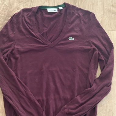 Pull Lacoste bordeaux 