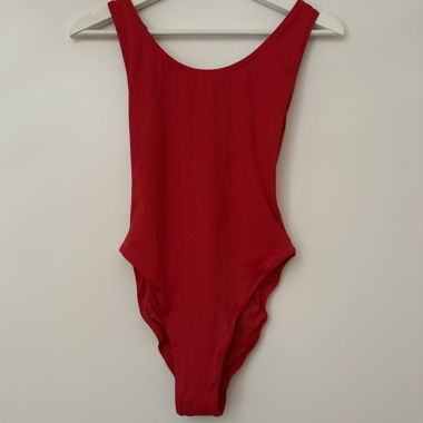 Costume da bagno rosso Weekday