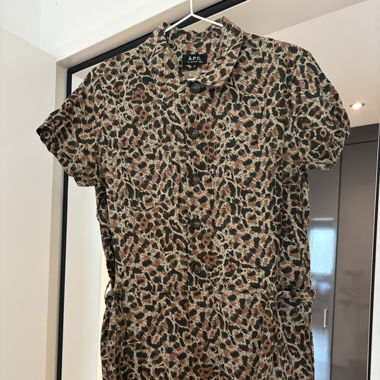 APC animal print jumpsuit size 42