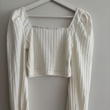 Weisses Langarm shirt