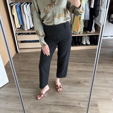 Blusa in raso Zara leopardo