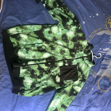 Giacca in pile YOUTURN verde-nero