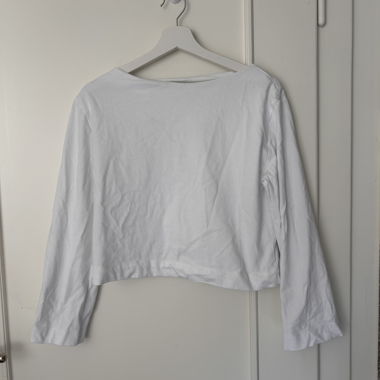 Zara white crop top