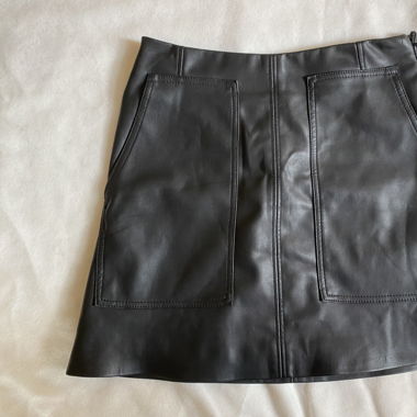 H&M Kunstlederrock mit Pockets!