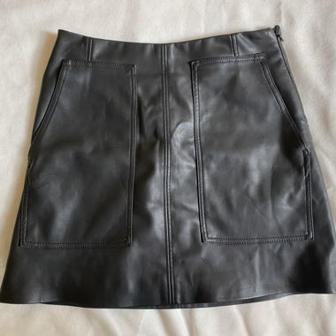 H&M Kunstlederrock mit Pockets!