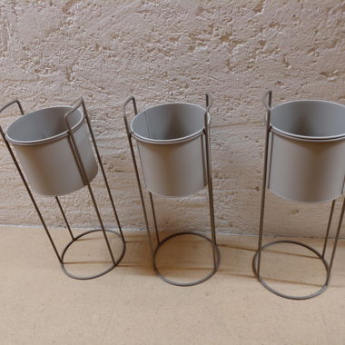 Set de 3 supports de pots de fleurs
