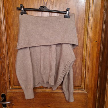Maglione in maglia color tortora