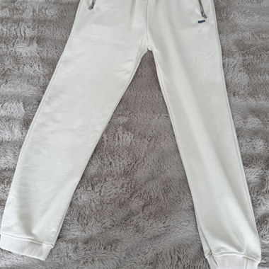 Pantaloni da jogging crema 6PM con logo