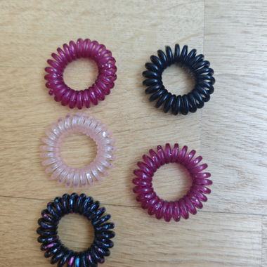 Haargummis Spiral-Set