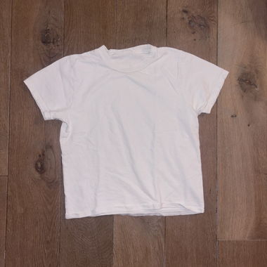 T-shirt enfant blanc à manches courtes