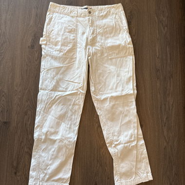 Pantalon cargo blanc Pull&Bear 