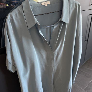 Reiss Light Blue Blouse Silk