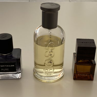 Set of 3 men's perfumes (Boss, Rituals, Tom Tailor