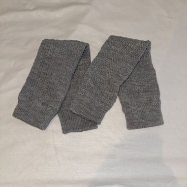 Guêtres tricot gris – Taille universelle