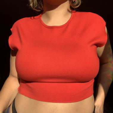 Crop Top t-shirt /dos nu 
